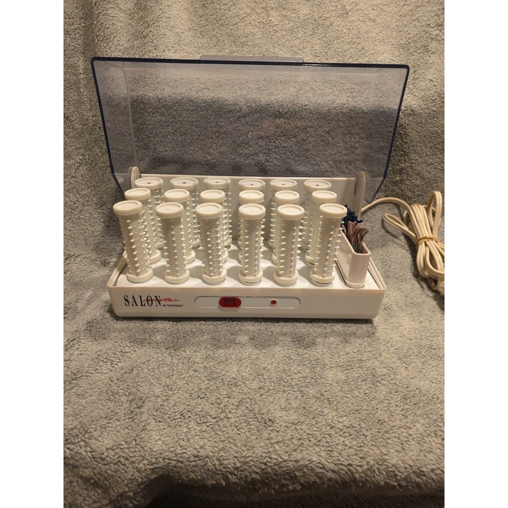 Windmere Salon Mate Hot Roller 18 Curlers with Clips IP-IH-18/158